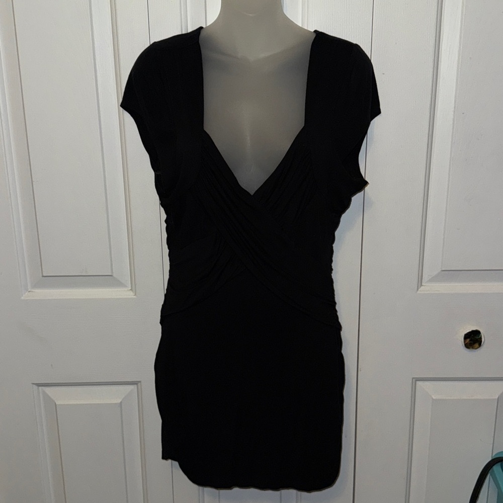 Wilster Sz Large Sexy cutout back dress side ruched GUC B39